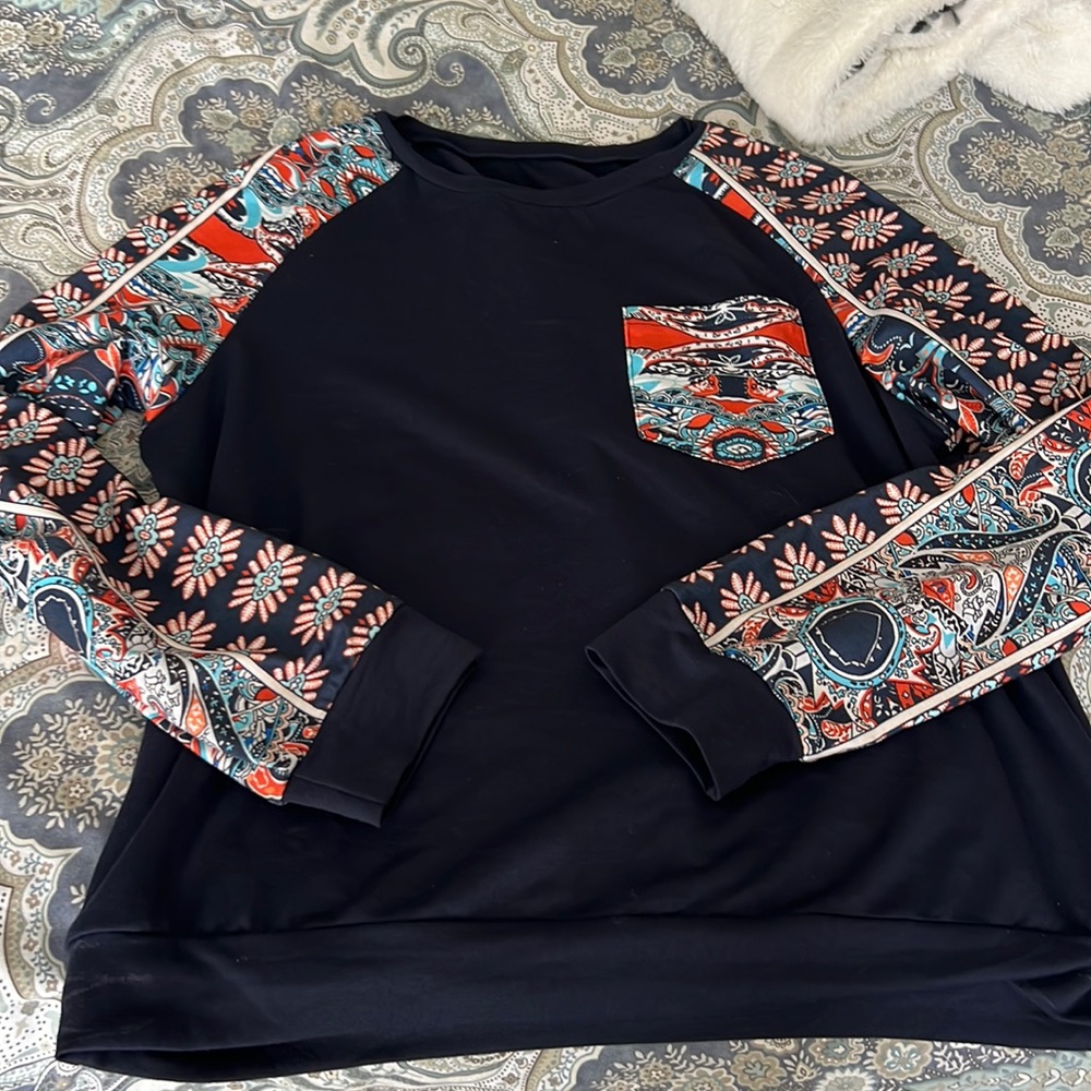 Shein lightweight Aztec sweater.